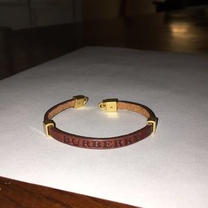 Burberry leather bracelet